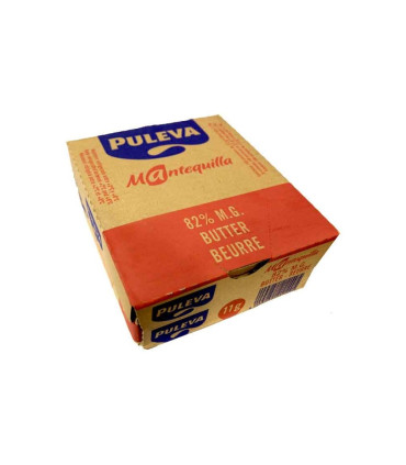 Mantequilla microtarrina 11 gr PULEVA caja 100 ud