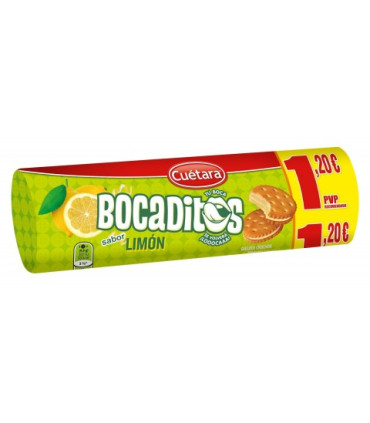 Galletas Bocaditos de limón  Cuetara 150 gr caja 15 ud