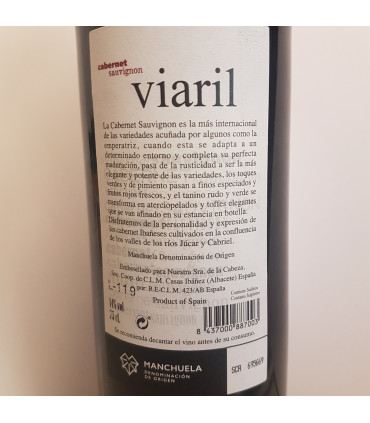 VINO VIARIL CABERNET-SUAVIGNON 75cl 2017