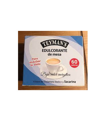 Edulcorante Teymans caja 60 sobres 1gr