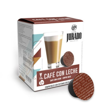 Jurado Cápsulas Café con Leche 16 capsulas
