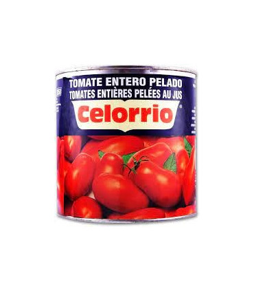 Tomate entero pelado lata Celorrio kg