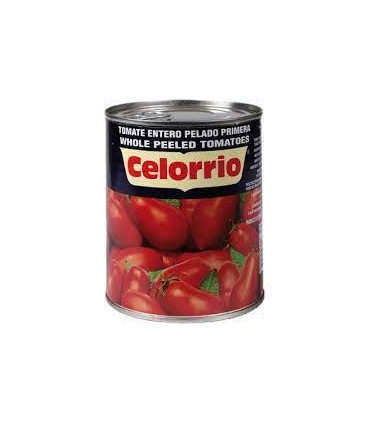 Tomate entero pelado lata 1/2 kg  Celorrio
