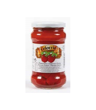 Pimiento entero tarro cristal 314 ml Celorrio