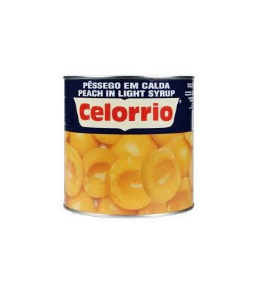Melocotón en almíbar lata 3kg Celorrio 30/40