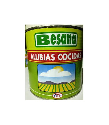 Alubia blanca cocida lata 3kg Besana