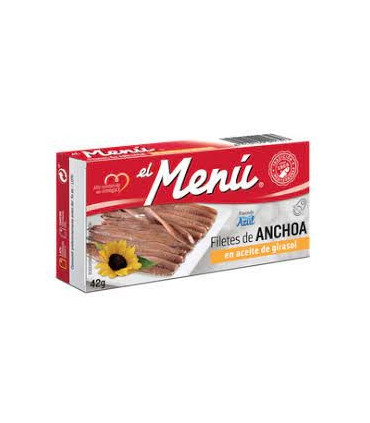 Anchoas El Menú lata 42g en aceite girasol
