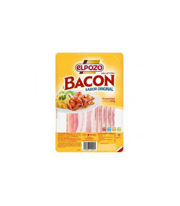 Bacon loncheado EL POZO 110 grs + 10gr