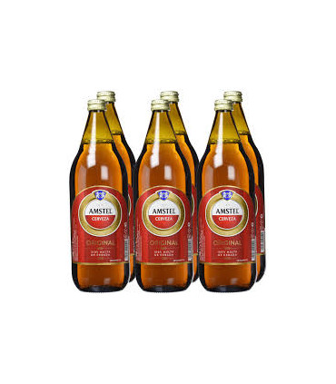 Cerveza Amstel 1l e.p caja 6 botellas