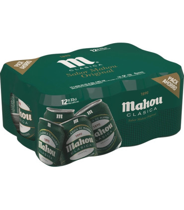 CERV. MAHOU CLÁSICA LATA PACK 12 UD